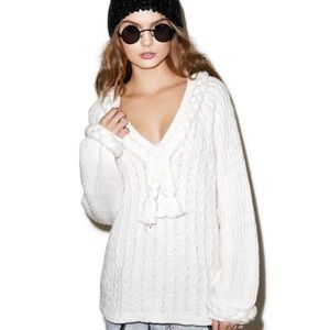 🔴 For Love and Lemons Billy Pullover Sweater